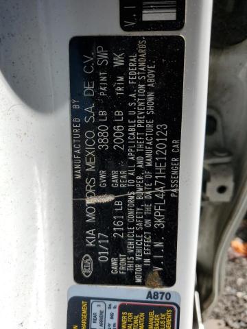 Photo 12 VIN: 3KPFL4A71HE120123 - KIA FORTE LX 