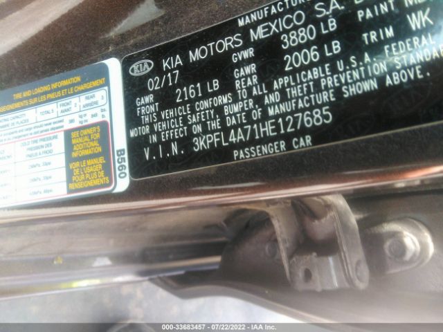 Photo 8 VIN: 3KPFL4A71HE127685 - KIA FORTE 