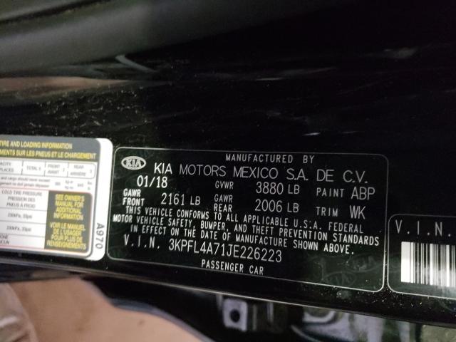 Photo 9 VIN: 3KPFL4A71JE226223 - KIA FORTE LX 