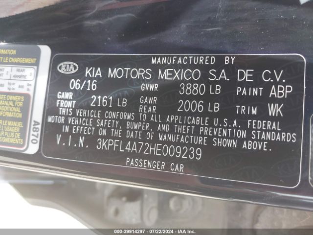 Photo 8 VIN: 3KPFL4A72HE009239 - KIA FORTE 