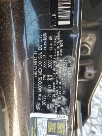 Photo 12 VIN: 3KPFL4A72HE020287 - KIA FORTE LX 