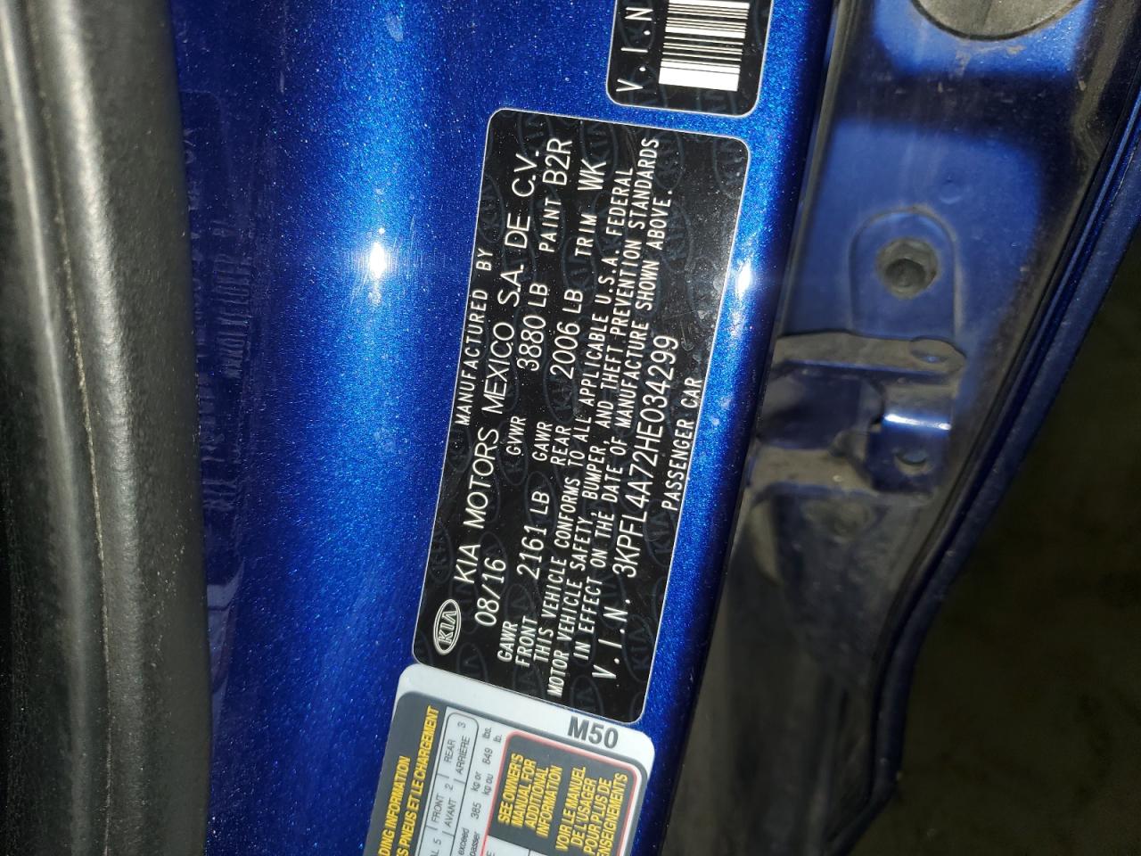 Photo 11 VIN: 3KPFL4A72HE034299 - KIA FORTE 