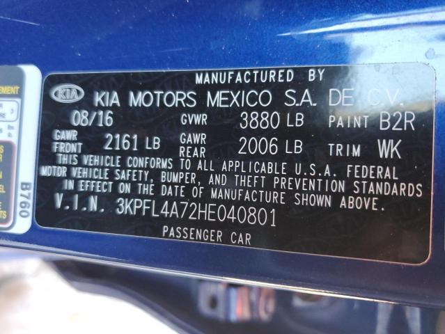 Photo 12 VIN: 3KPFL4A72HE040801 - KIA FORTE LX 