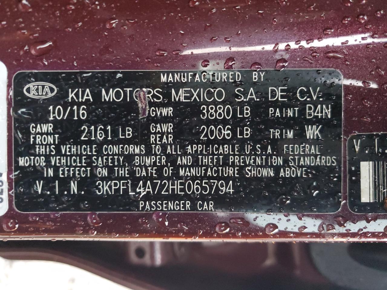 Photo 11 VIN: 3KPFL4A72HE065794 - KIA FORTE 