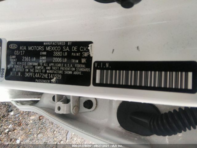 Photo 8 VIN: 3KPFL4A72HE141529 - KIA FORTE 