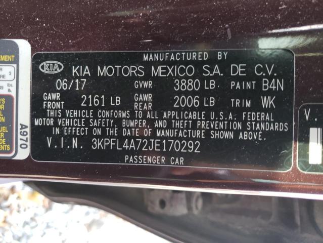 Photo 9 VIN: 3KPFL4A72JE170292 - KIA FORTE LX 