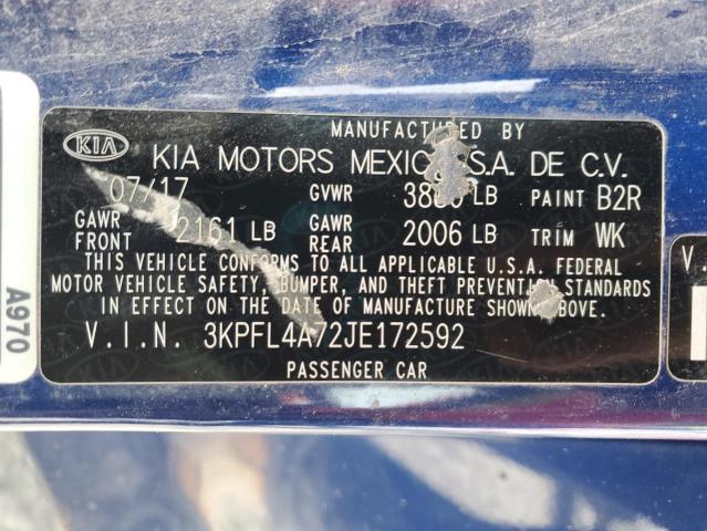 Photo 11 VIN: 3KPFL4A72JE172592 - KIA FORTE 