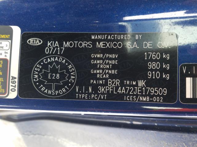 Photo 8 VIN: 3KPFL4A72JE179509 - KIA FORTE LX 