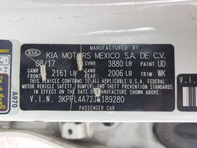 Photo 11 VIN: 3KPFL4A72JE189280 - KIA FORTE LX 