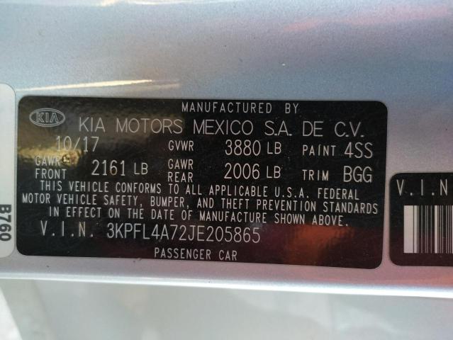 Photo 12 VIN: 3KPFL4A72JE205865 - KIA FORTE LX 