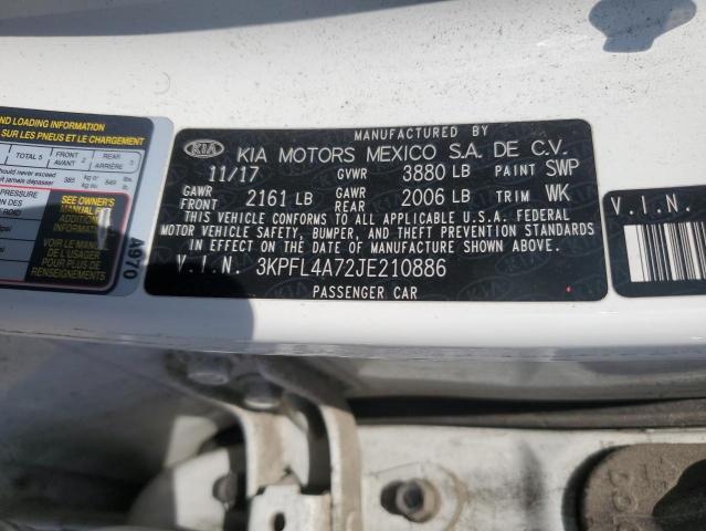 Photo 11 VIN: 3KPFL4A72JE210886 - KIA FORTE LX 