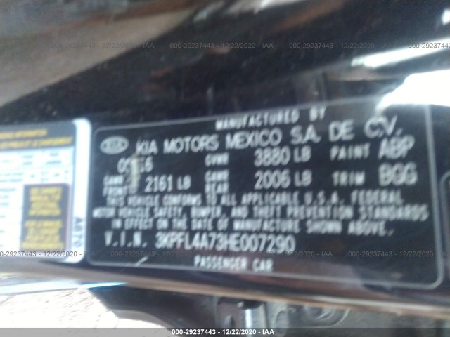 Photo 8 VIN: 3KPFL4A73HE007290 - KIA FORTE 