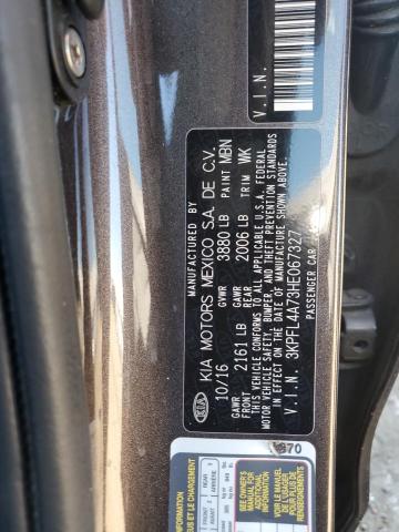 Photo 11 VIN: 3KPFL4A73HE067327 - KIA FORTE 