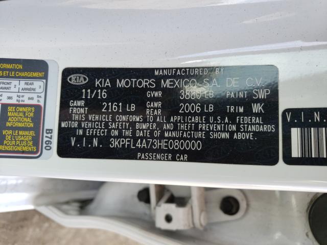 Photo 9 VIN: 3KPFL4A73HE080000 - KIA FORTE LX 