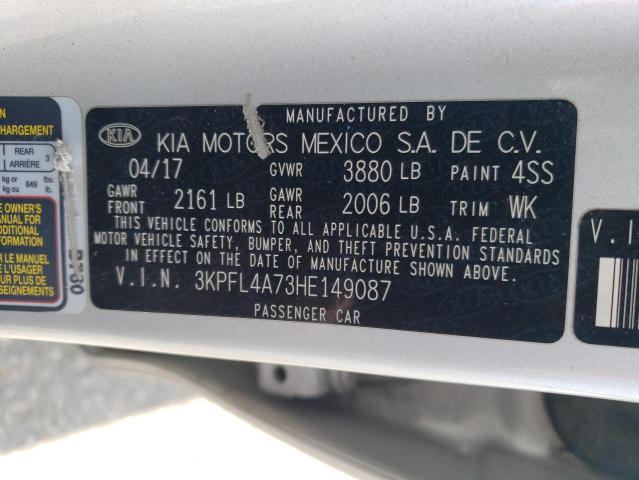 Photo 11 VIN: 3KPFL4A73HE149087 - KIA FORTE 