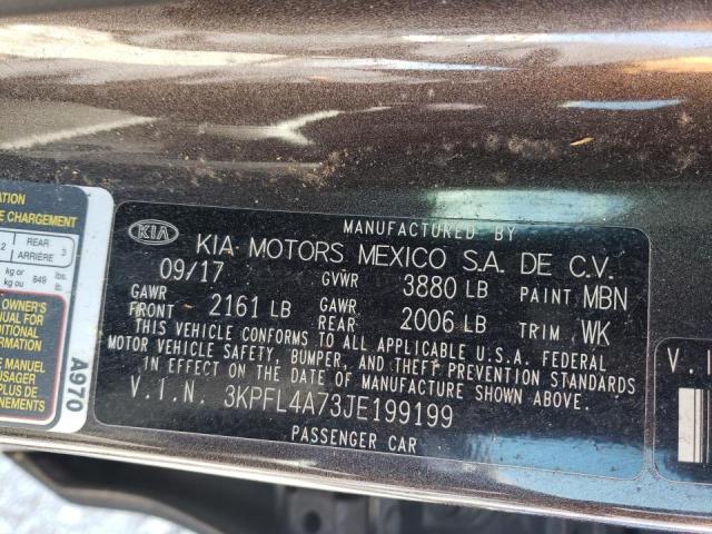 Photo 9 VIN: 3KPFL4A73JE199199 - KIA FORTE LX 