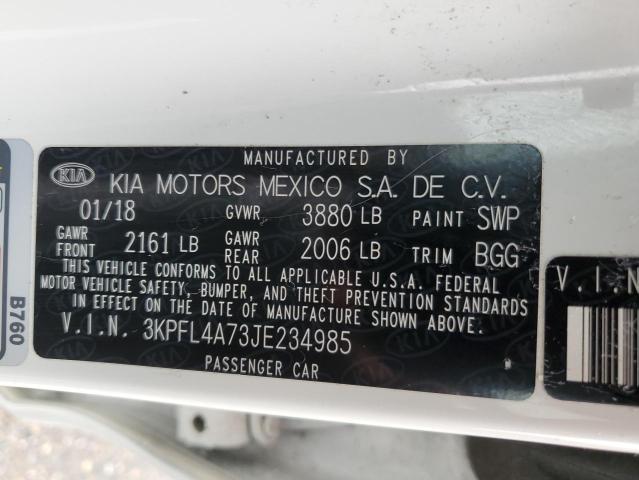 Photo 12 VIN: 3KPFL4A73JE234985 - KIA FORTE LX 