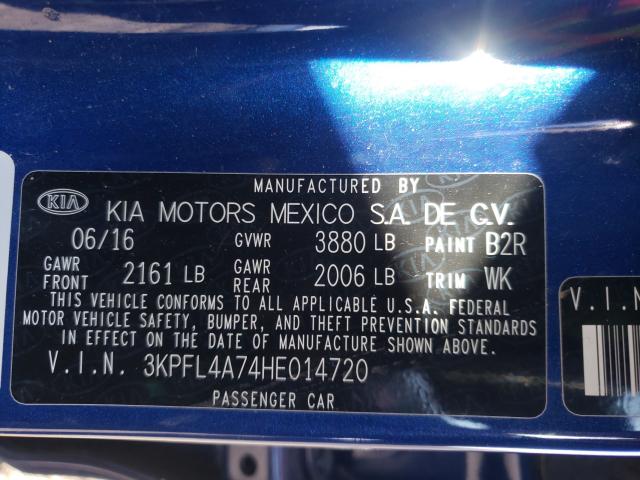 Photo 9 VIN: 3KPFL4A74HE014720 - KIA FORTE LX 