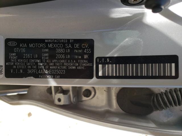 Photo 8 VIN: 3KPFL4A74HE025023 - KIA FORTE LX 