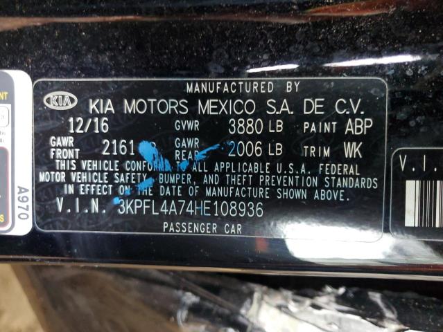 Photo 12 VIN: 3KPFL4A74HE108936 - KIA FORTE LX 