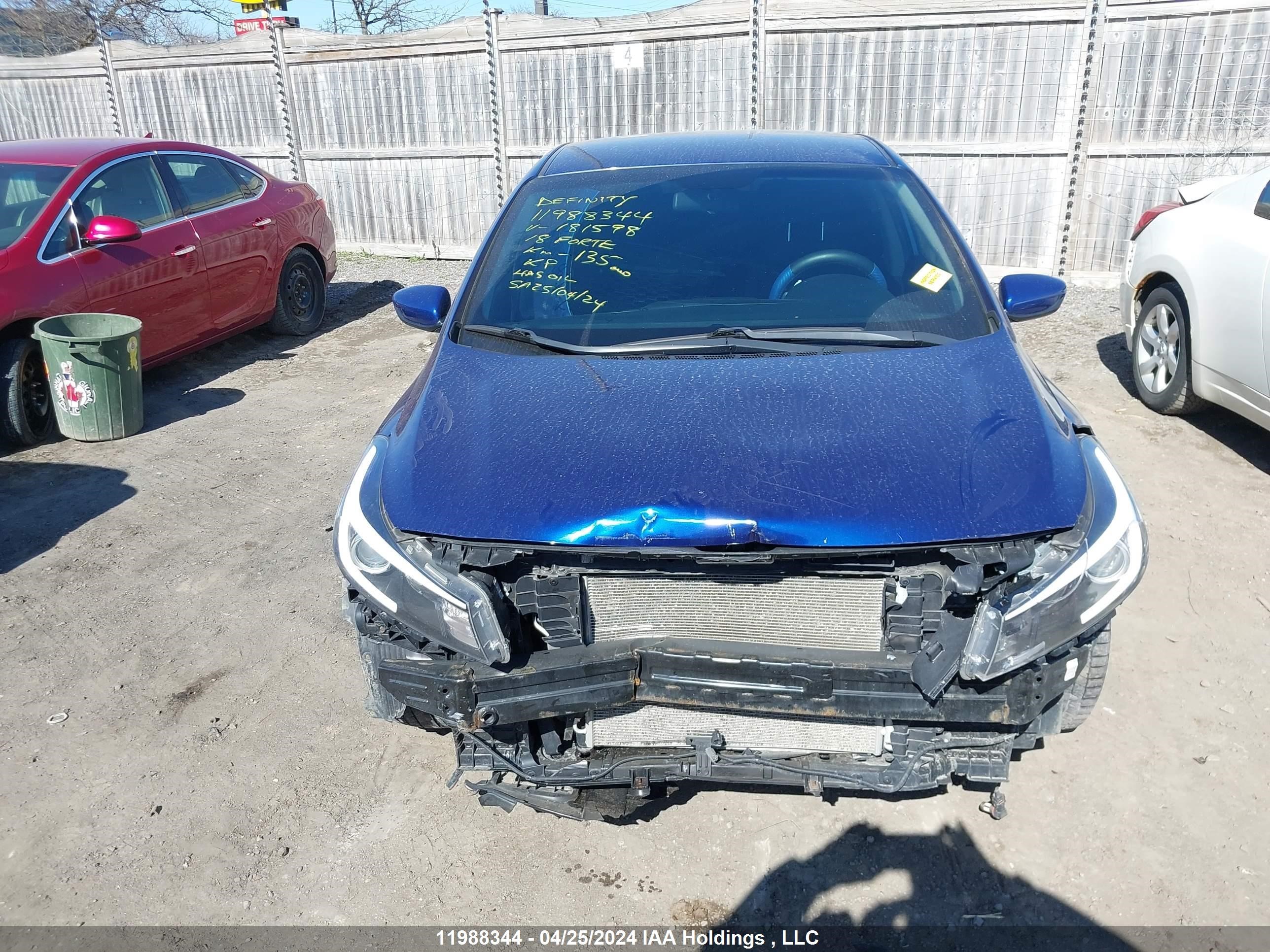 Photo 12 VIN: 3KPFL4A74JE181598 - KIA FORTE 