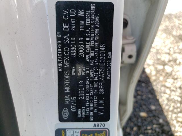 Photo 12 VIN: 3KPFL4A75HE030148 - KIA FORTE LX 