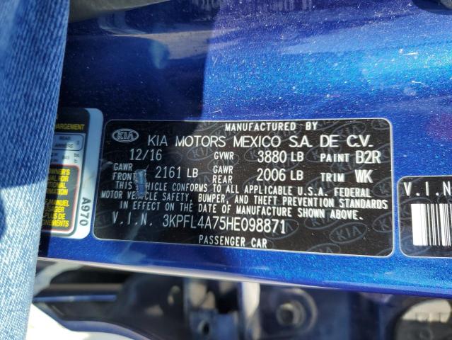 Photo 11 VIN: 3KPFL4A75HE098871 - KIA FORTE LX 