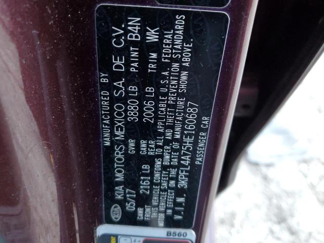 Photo 12 VIN: 3KPFL4A75HE160687 - KIA FORTE 