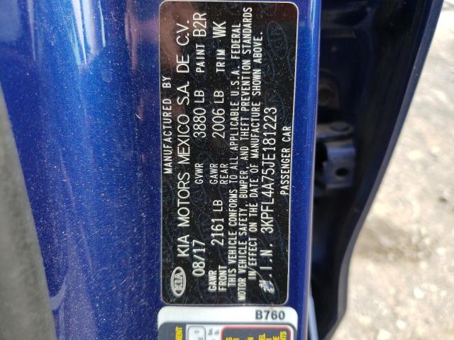 Photo 12 VIN: 3KPFL4A75JE181223 - KIA FORTE 