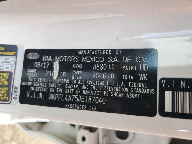 Photo 11 VIN: 3KPFL4A75JE187040 - KIA FORTE 