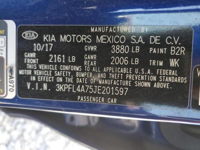 Photo 12 VIN: 3KPFL4A75JE201597 - KIA FORTE LX 