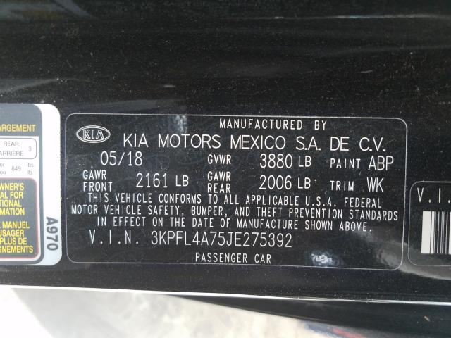 Photo 9 VIN: 3KPFL4A75JE275392 - KIA FORTE LX 