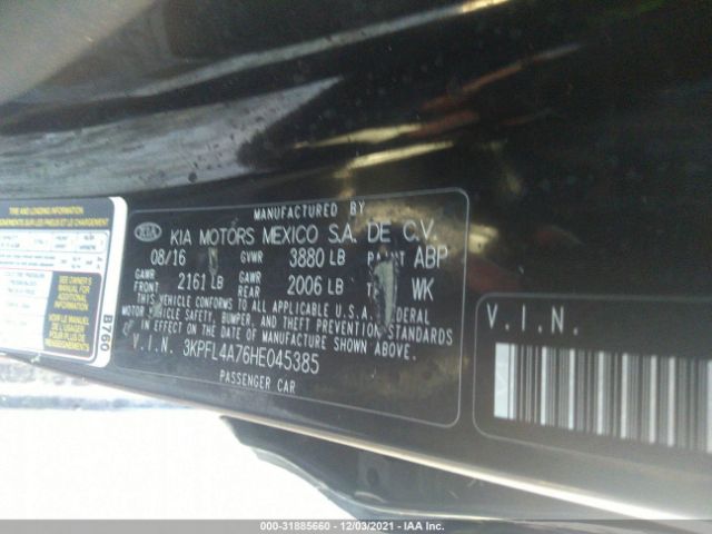 Photo 8 VIN: 3KPFL4A76HE045385 - KIA FORTE 