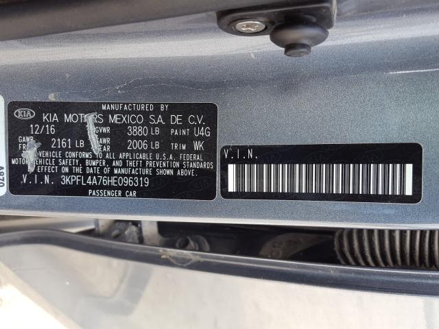 Photo 9 VIN: 3KPFL4A76HE096319 - KIA FORTE LX 