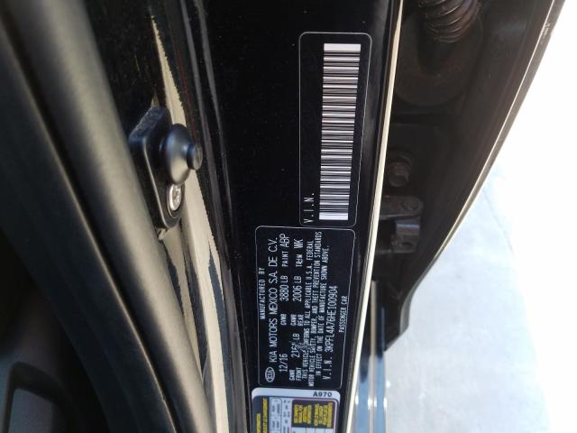 Photo 9 VIN: 3KPFL4A76HE100904 - KIA FORTE LX 