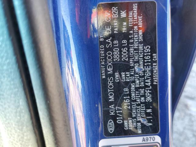 Photo 11 VIN: 3KPFL4A76HE116195 - KIA FORTE 