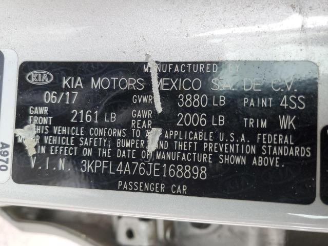 Photo 9 VIN: 3KPFL4A76JE168898 - KIA FORTE LX 