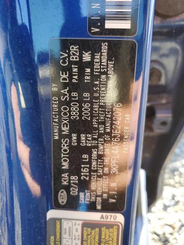 Photo 11 VIN: 3KPFL4A76JE242076 - KIA FORTE 