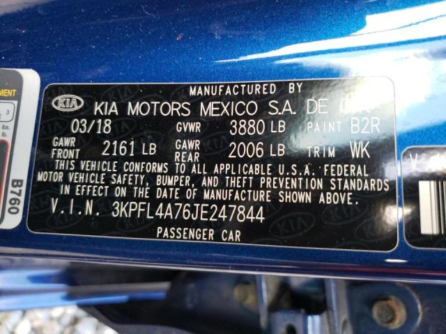 Photo 11 VIN: 3KPFL4A76JE247844 - KIA FORTE LX 