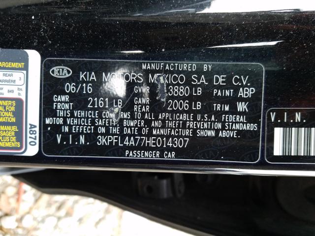 Photo 9 VIN: 3KPFL4A77HE014307 - KIA FORTE 