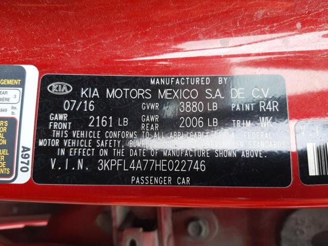 Photo 9 VIN: 3KPFL4A77HE022746 - KIA FORTE LX 