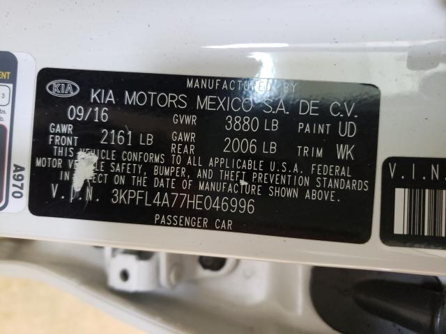 Photo 9 VIN: 3KPFL4A77HE046996 - KIA FORTE LX 