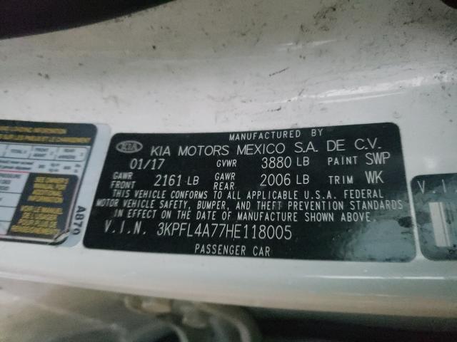 Photo 9 VIN: 3KPFL4A77HE118005 - KIA FORTE LX 