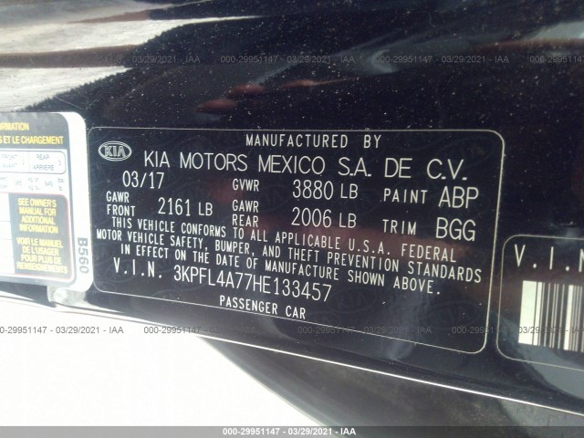 Photo 8 VIN: 3KPFL4A77HE133457 - KIA FORTE 