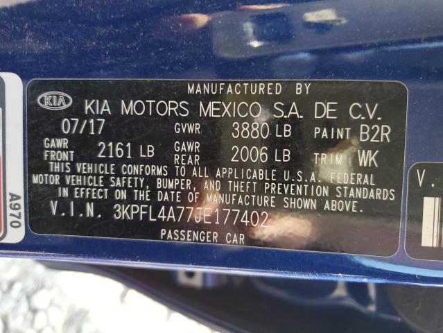 Photo 9 VIN: 3KPFL4A77JE177402 - KIA FORTE LX 