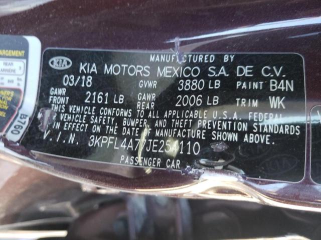 Photo 9 VIN: 3KPFL4A77JE254110 - KIA FORTE LX 