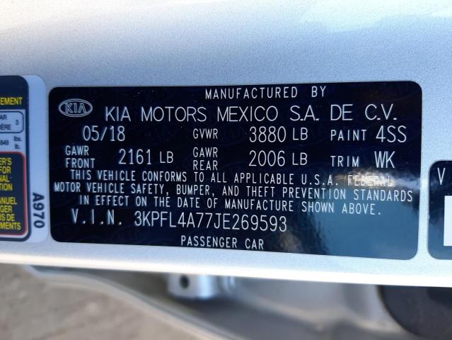 Photo 11 VIN: 3KPFL4A77JE269593 - KIA FORTE 