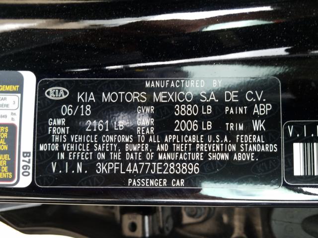 Photo 9 VIN: 3KPFL4A77JE283896 - KIA FORTE LX 