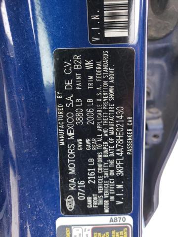 Photo 12 VIN: 3KPFL4A78HE021430 - KIA FORTE 