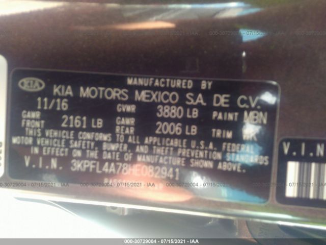 Photo 8 VIN: 3KPFL4A78HE082941 - KIA FORTE 